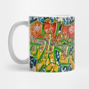 Graffiti Neck Gator Blue Orange Green Yellow Urban Art Mug